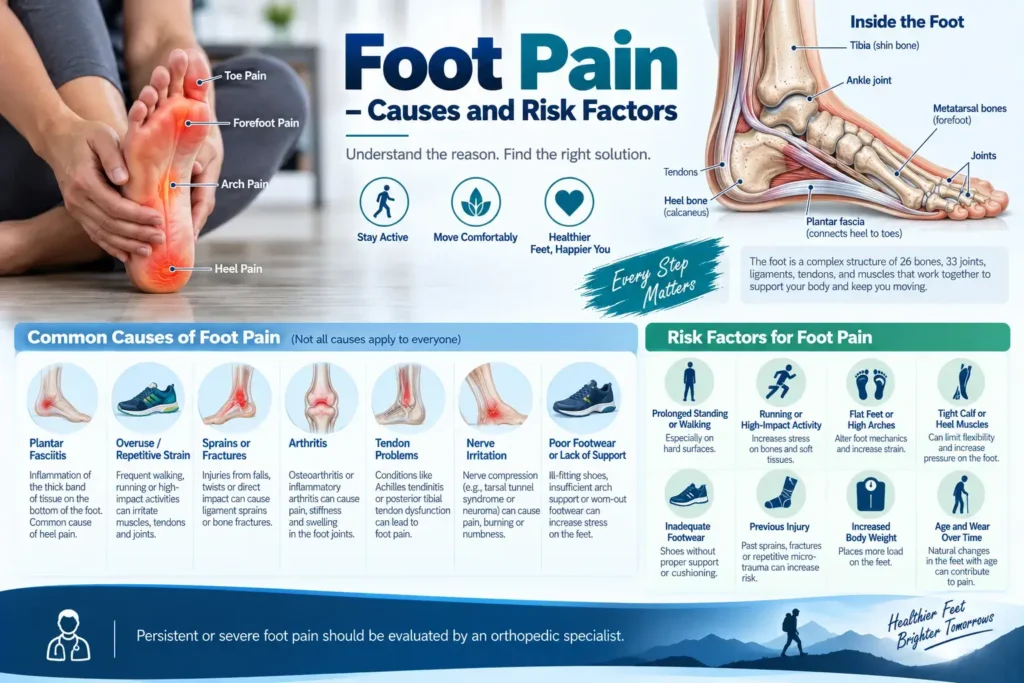 Foot Pain – Causes and Risk Factors