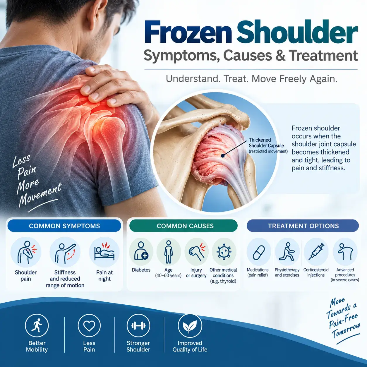 Frozen Shoulder – Symptoms Causes & Treatment