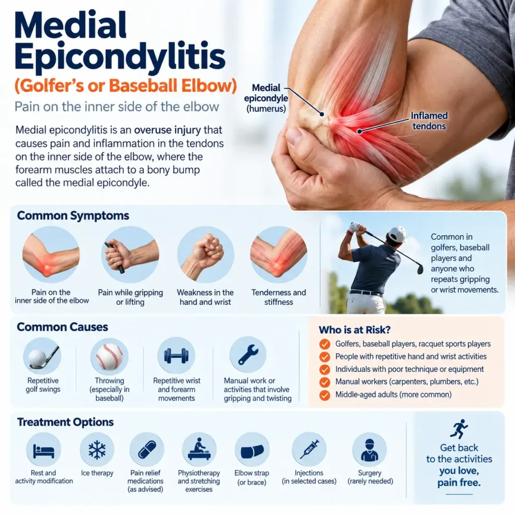 Medial Epicondylitis (Golfer’s or Baseball Elbow)
