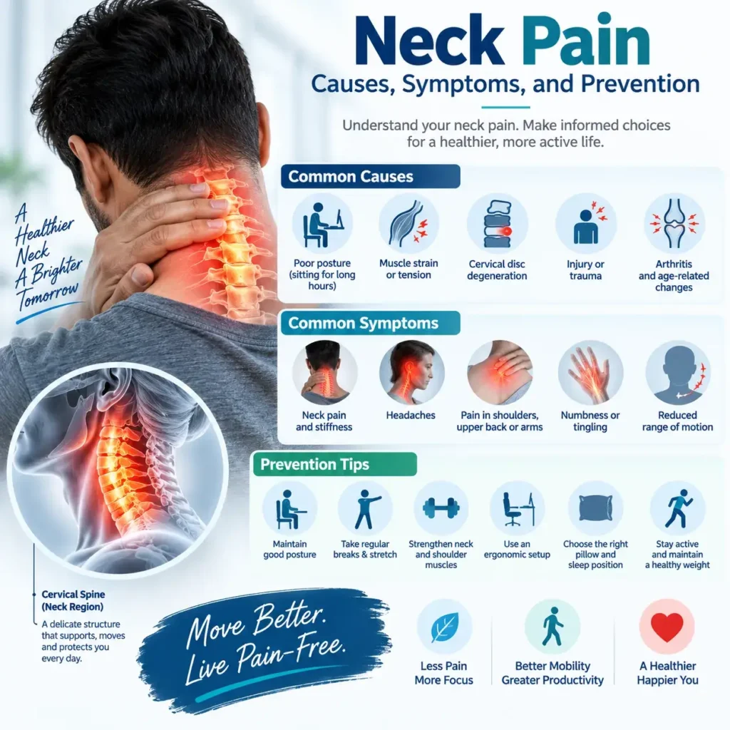 Neck Pain Causes, Symptoms, and Prevention