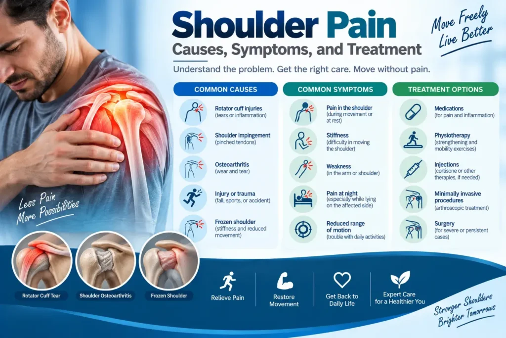 Shoulder Pain Causes, Symptoms, and Treatment
