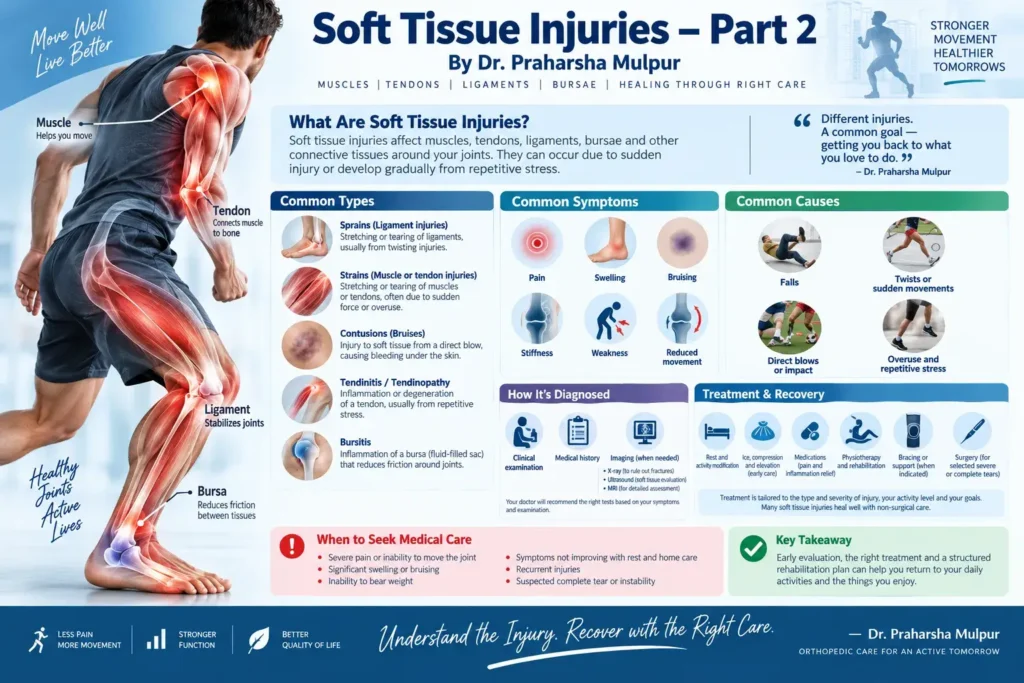 Soft Tissue Injuries – Part 2 by Dr. Praharsha Mulpur